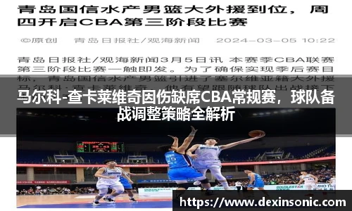 马尔科-查卡莱维奇因伤缺席CBA常规赛，球队备战调整策略全解析
